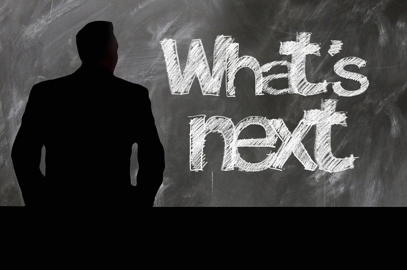 stock image for what is happening next